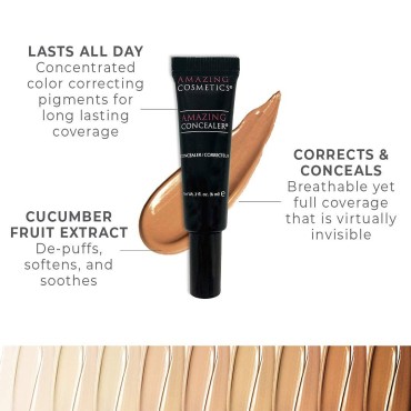 AmazingCosmetics Amazing Concealer, full coverage ...