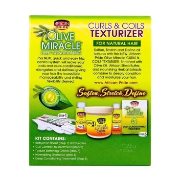 African Pride Olive Miracle Curls & Coils Texturiz...