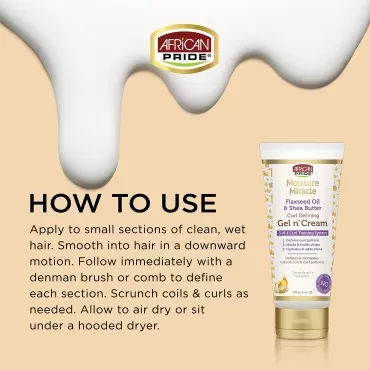 African Pride Moisture Miracle Gel n' Cream - 3-In...
