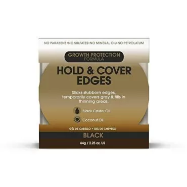 African Pride Black Castor Miracle Hold & Cover Ed...