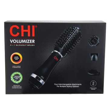 CHI Volumizer 4-in-1 Blowout Brush | Ceramic and Ion Technology | Black