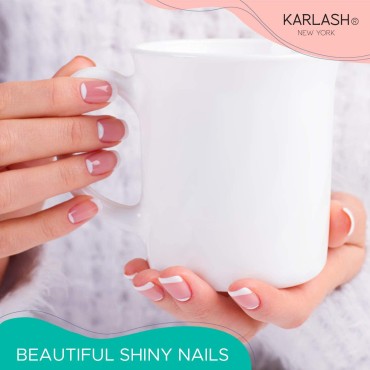 Karlash Quick Dry Fast Drying Super Shiny Nail Polish Top Coat 0.5 oz 15ml Made in USA