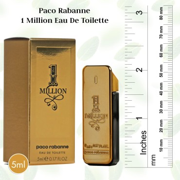 Paco Rabanne 1-Million Eau de Toilette Splash , 0.17 Fl Oz