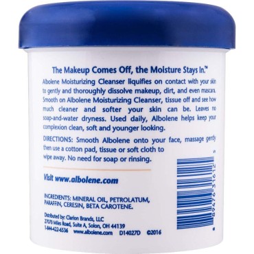 Albolene Moisturizing Cleanser Fragrance Free 12 o...