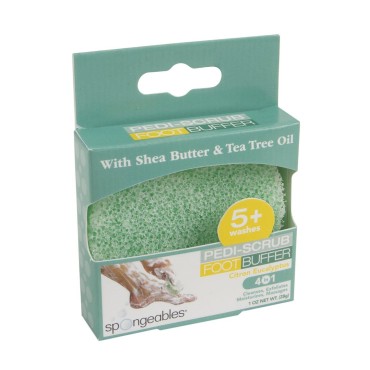 Spongeables Pedi-Scrub Foot Exfoliating Sponge wit...