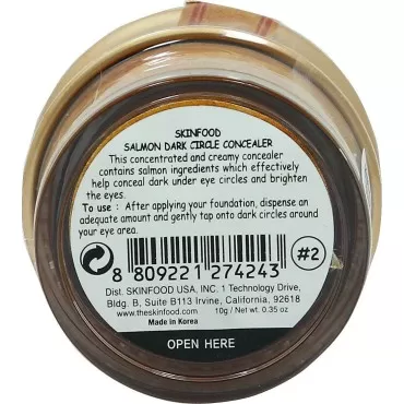 Salmon Dark Circle Concealer Cream #2 Made in Korea by Skinfood