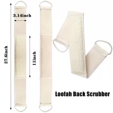 Loofa Body Scrubber - 4 PCS Exfoliating Loofah Bac...