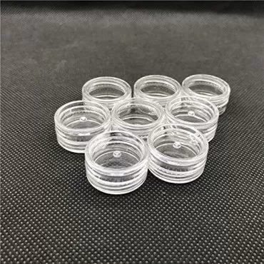 100PCS 3G/3ML Cosmetic Containers With White Lids ...