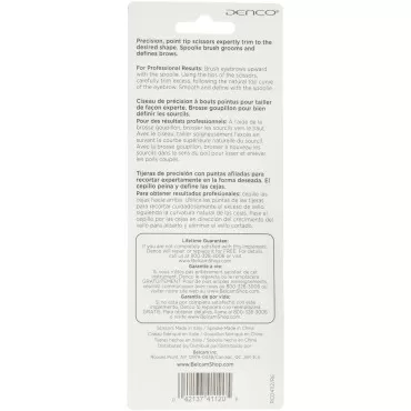 Denco Beautiful Brows Spoolie and Scissors Set