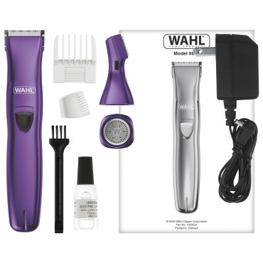 Wahl Pure Confidence Rechargeable Electric Trimmer, Shaver, & Detailer for Smooth Shaving & Trimming of The Face, Underarm, Eyebrows, & Bikini Areas - Model 9865-100