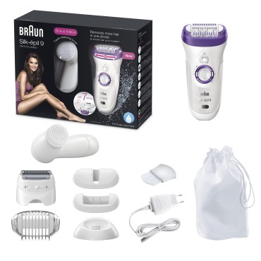 Braun Epilator Silk-epil 9 9-579, Facial Hair Remo...