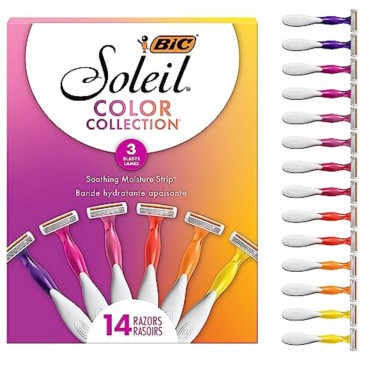 BIC Soleil Smooth Colors Women's Disposable Razors...