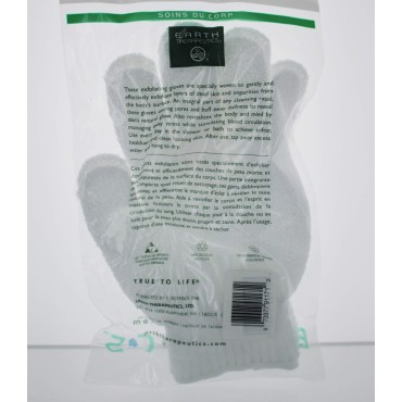 Earth Therapeutics Hydro Exfoliating Gloves, White...