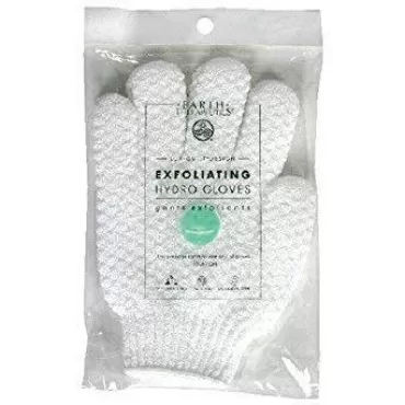 Earth Therapeutics: Exfoliating Hydro Gloves, Whit...