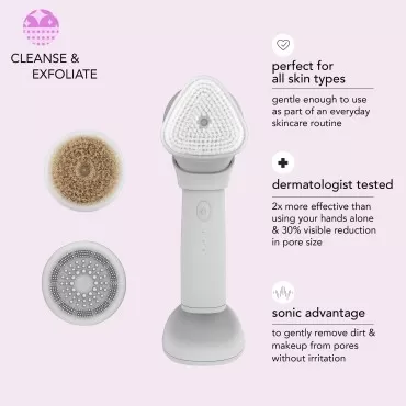 skn by conair Daily Glow Sonic Facial Cleansing Br...