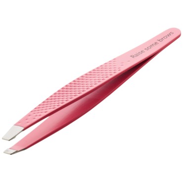 Sally Hansen Raise Some Brows-Slant Tip Tweezer with Platform, Eyebrow Tweezers,Tweezers, Pointed Tweezers, Grasp Hairs Firmly and Securely