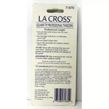 LA CROSS Professional Tweezers (Square tip)...