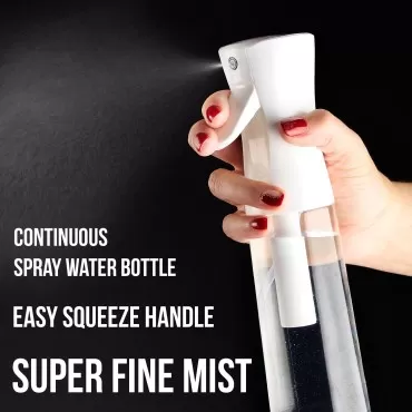 Expressions 1pc Continuous Spray Bottle - Premium Quality 10oz Empty Spray Bottle Continuous Water Mister for Hair Styling, Detangling, Misting and Skin Care