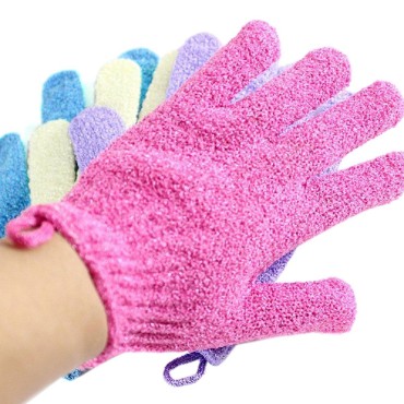 Exfoliating Shower Bath Gloves?4 Pair?Double Side ...