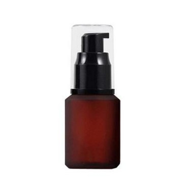 1PCS 30ML 1OZ Rose Red Empty Frosted Glass Pump Bo...