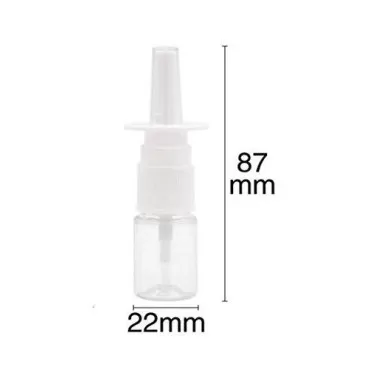 12Pcs Mini Plastic Nasal Spray Bottles - 5Ml Porta...