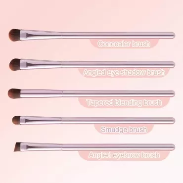 Eyeshadow Brushes,5pcs Eye Makeup Brush Set with E...