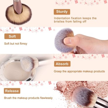 Makeup Brushes Premium Synthetic Foundation - 18 P...