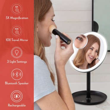 FEC Led Magnifying Makeup Mirror - Stand Up Vanity...