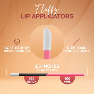 Lip Applicators Disposable 200 Pcs - Disposable Li...