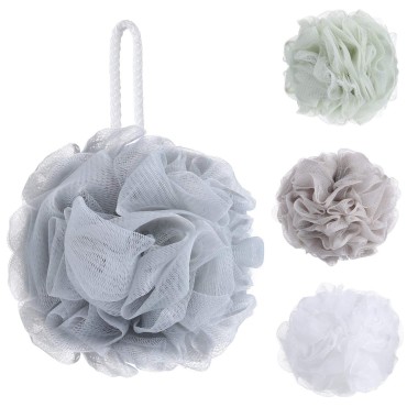 8 Small Mesh Pouf Bath Sponge - Mesh Loofah Body E...