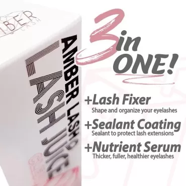 Lash Juice by Amber Lash, 3-in-1 Coating Essence a...