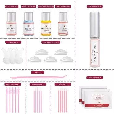 Lash Lift Kit, Professional Semi-Permanent Curling...