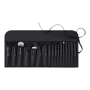 e.l.f. Ultimate Makeup Brush Set & Travel Roll, 17...