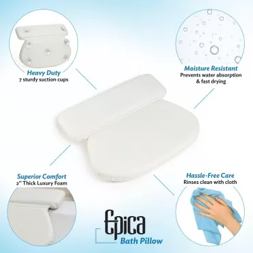 Epica Bath Pillow | Luxury Bathroom Accessories fo...