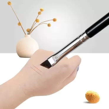 Eyeliner Brush-Osinee Angled Eyeliner Brush, Fine Point Eyeliner Brush, Ultra Thin Slanted Flat Angle Makeup Brushes Set(3PCS)