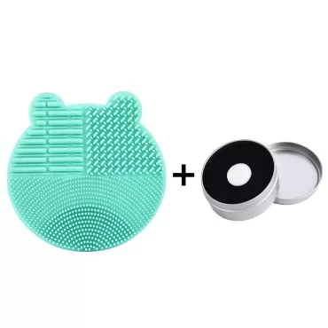 Silicon Makeup Brush Cleaning Mat with Brush Dryin...