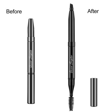 Makeup Brush Eyeshadow Brush Double Sided Eyebrow ...