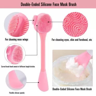 Silicone Facial Cleansing Brush 3 Designs, Beomeen...