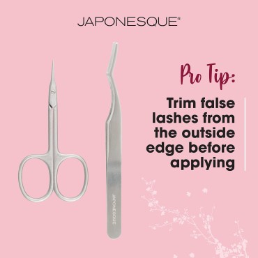 JAPONESQUE False Eyelash Applicator Kit, Stainless...