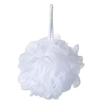 iboodi Bath Sponge Loofah Shower Pouf White Mesh S...