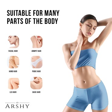 ARSHY! Crystal Hair Eraser - Painless Bleam Hair Removal Stone for Unisex- Reusable Crystal Hair Remover Magic Painless Exfoliation Tool for Legs, Arms and Under Bikni Area