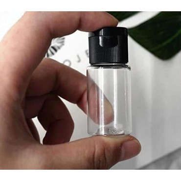 12Pcs 10ml/0.33oz Empty Plastic Sample Bottle Cont...