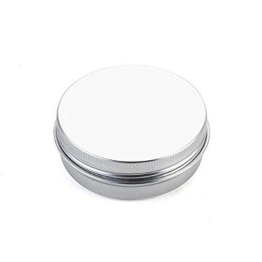 12 PCS 15ML 0.5oz Empty Round Silver Aluminum Tins...