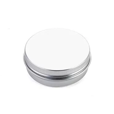 12 PCS 15ML 0.5oz Empty Round Silver Aluminum Tins...