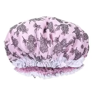 DONNA Flower Pattern Sleep Cap Hair Sleep Shower C...