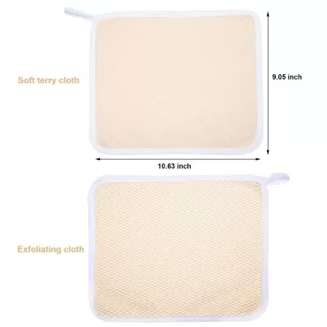 Exfoliating Face and Body Wash Cloths Towel Soft W...