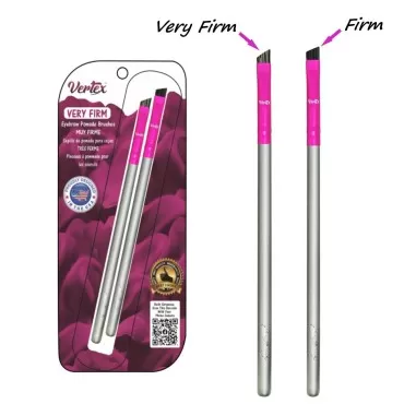Firm Eyebrow Brush Kit Thin - 2 Pc Angled Eye Brow...