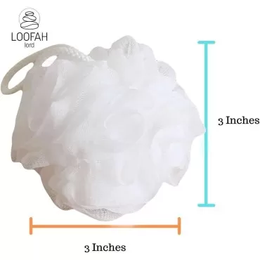 Loofah Lord 48 White Bath or Shower Sponge Loofahs...