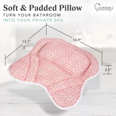 Lady McBath Bath Pillow - Luxury Bath Pillows for ...