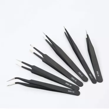 6PCS - YURROAD Multifunctional Stainless Tweezers ...